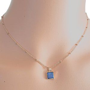 True Blue Gold Necklace